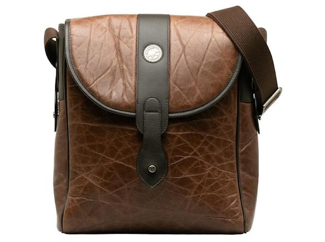 & Other Stories Leather Messenger Bag Brown Pony-style calfskin  ref.1310845