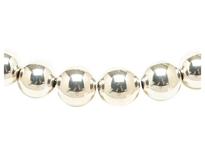 Tiffany & Co Silver Ball Link Necklace Silvery  ref.1310869