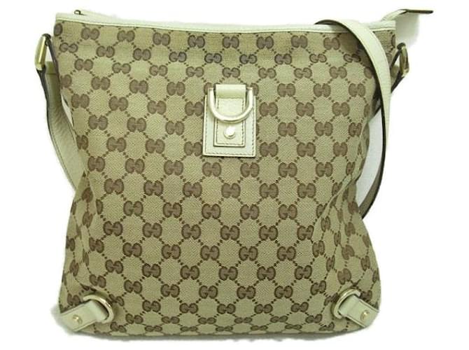 Gucci GG Canvas Abbey D-Ring Shoulder Bag Brown Cloth  ref.1310895