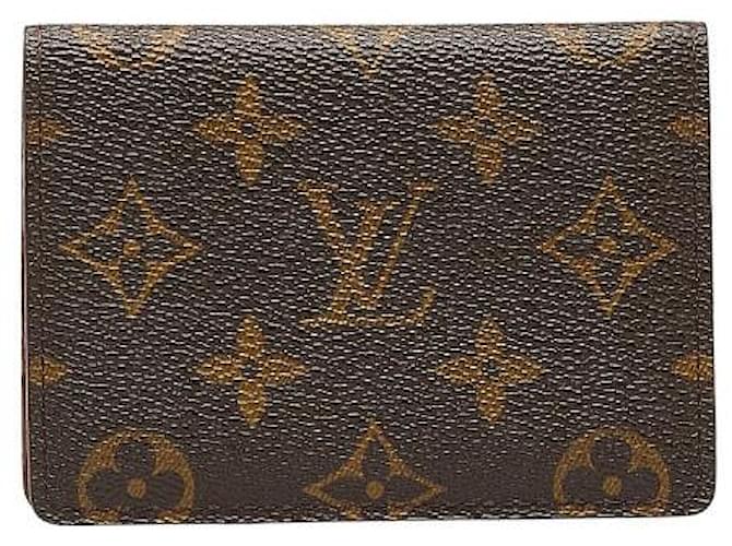 Louis Vuitton Monogram Canvas Vertical Card Case Brown  ref.1310975