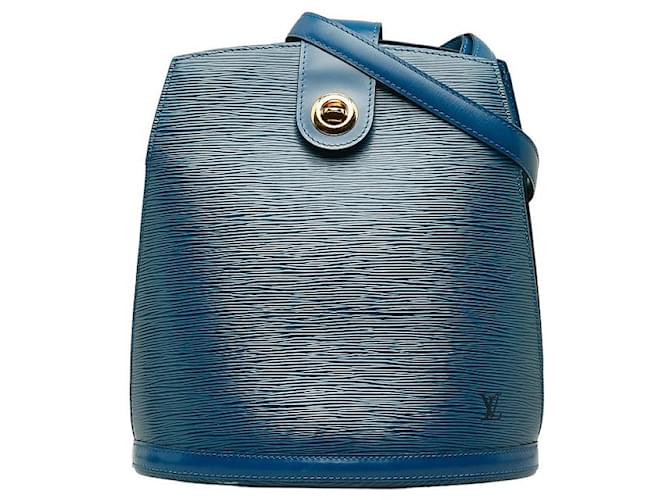 Louis Vuitton Epi cluny Azul Becerro  ref.1310980