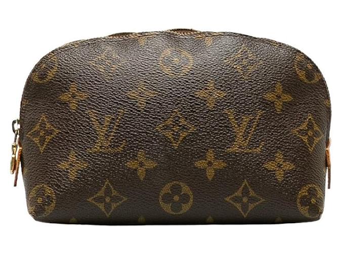 Louis Vuitton Pochette cosmética con monograma PM Castaño  ref.1310981