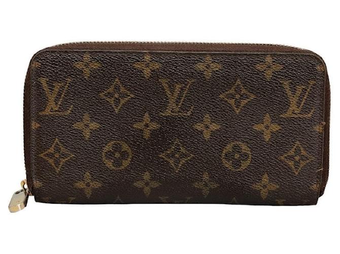 Zippy Louis Vuitton Portafoglio con zip con monogramma Marrone  ref.1310997