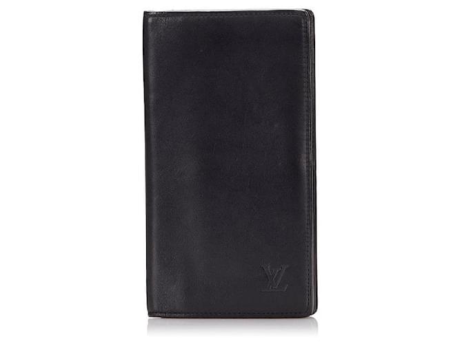 Louis Vuitton Taurillon Braza Wallet Black Pony-style calfskin  ref.1311004