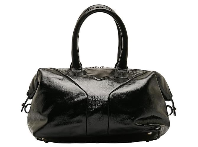 Yves Saint Laurent Patent Leather Easy Y Handbag Black  ref.1311025