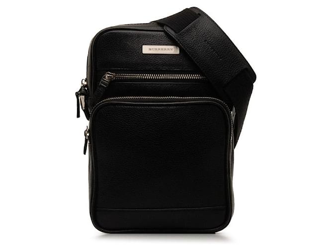 Burberry Leather Crossbody Bag Black Pony-style calfskin  ref.1311039