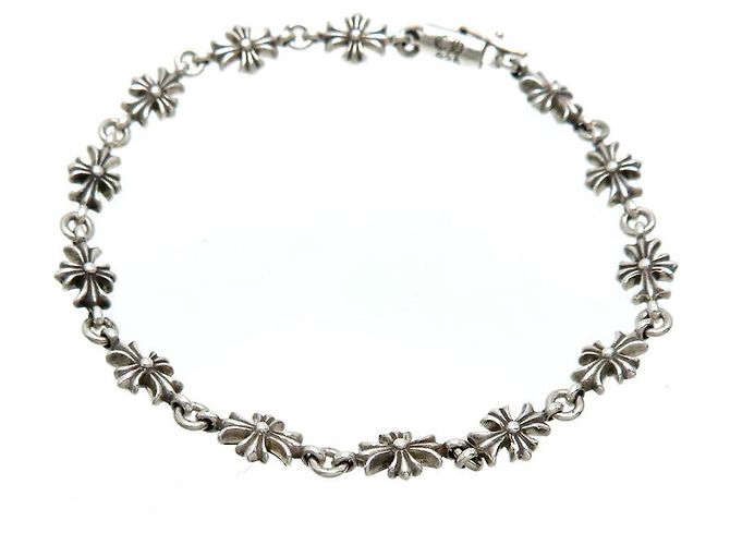 Chrome Hearts Silver Tiny E CH Plus Bracelet
