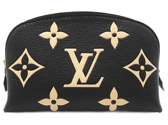 Louis Vuitton Bolsa cosmética gigante Monogram Empreinte Preto Couro  ref.1311128