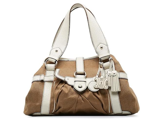 Céline Canvas and leather bag Brown Cloth  ref.1311273