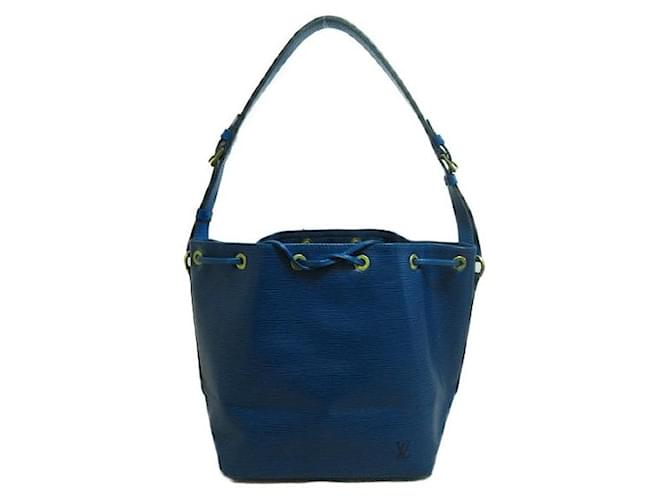 Louis Vuitton Epi Petit Noe Blue Leather  ref.1311334