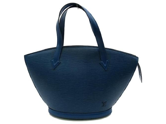 Louis Vuitton Epi Saint Jacques kurzer Riemen Blau Leder  ref.1311336