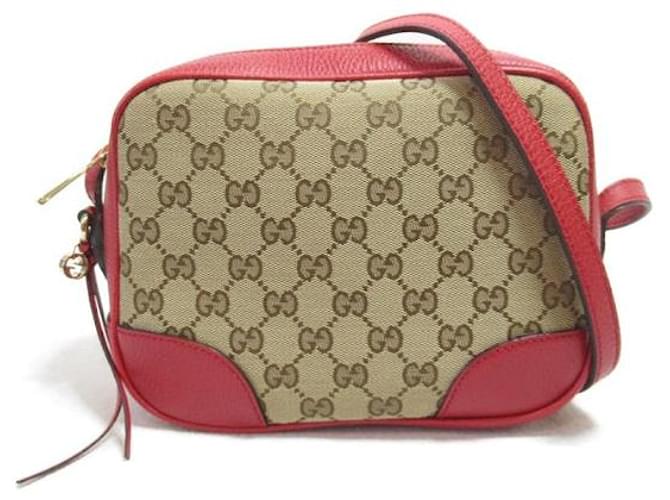 Gucci GG Canvas Bree Crossbody Bag Red  ref.1311342