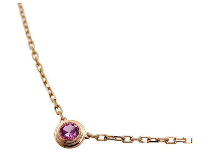 Cartier 18K-Saphir-D'Amour-Halskette Pink  ref.1311381
