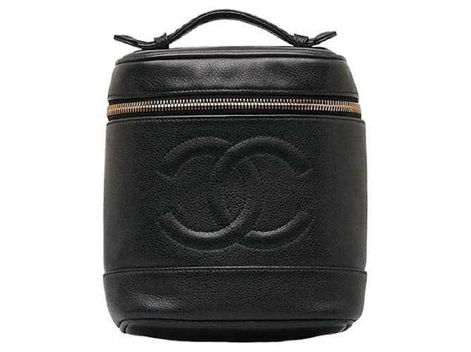 Chanel CC Caviar Vanity Bag Nero  ref.1311401