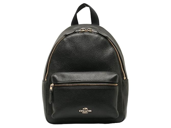 Coach Mini Charlie Rucksack Schwarz Kalbähnliches Kalb  ref.1311425