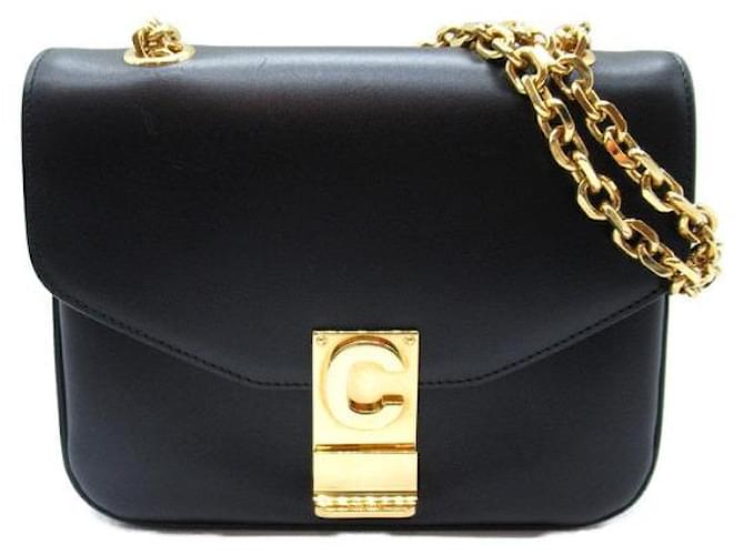 Céline Small Leather C Bag Black  ref.1311515
