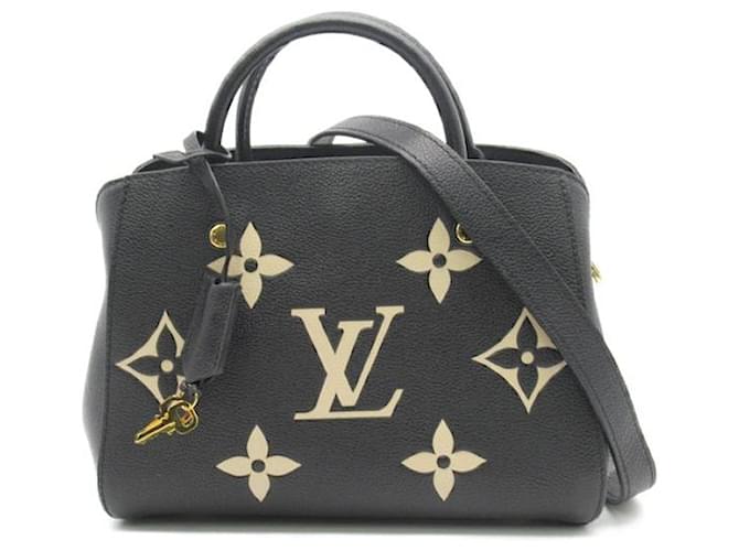 Louis Vuitton Monogram Empreinte Montaigne BB Black Pony-style calfskin  ref.1311523