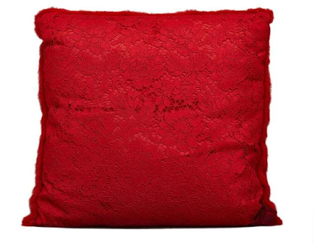 Valentino Silk Cushion Pillow Red  ref.1311542