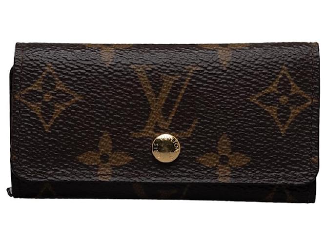 Louis Vuitton Monogram 4 key holder Brown  ref.1311574