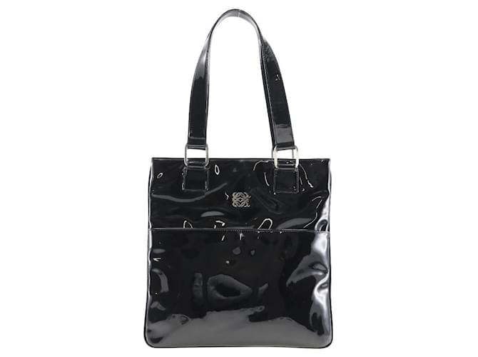 Loewe Patent Leather Shoulder Bag Black  ref.1311598