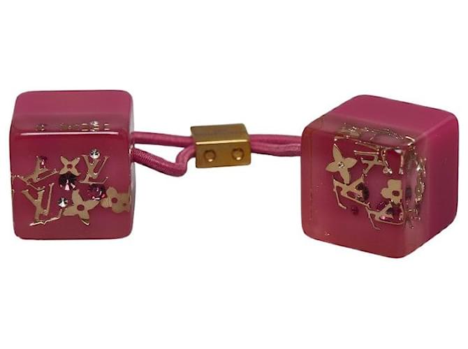 Louis Vuitton Accessoire cube pour cheveux Monogram Plastique Rose  ref.1311603