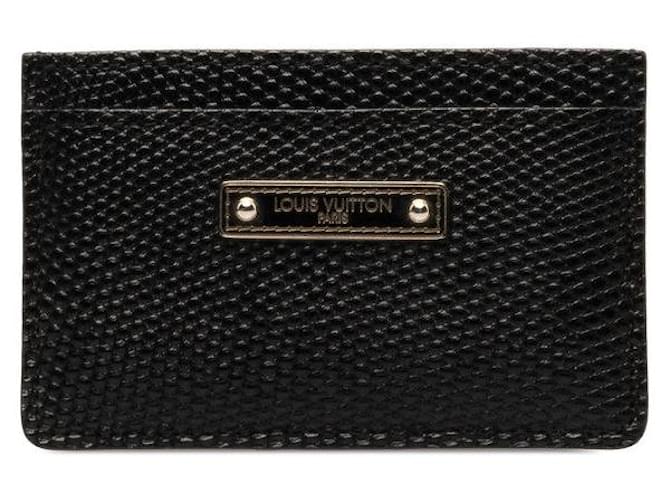 Louis Vuitton Porte-cartes en cuir Noir  ref.1311609