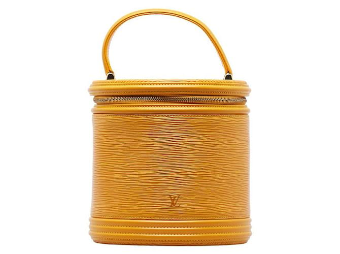 Louis Vuitton Estojo Epi Cannes Vanity Amarelo Bezerro-como bezerro  ref.1311629