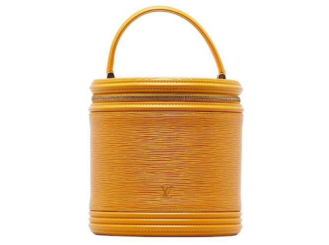 Louis Vuitton Estojo Epi Cannes Vanity Amarelo Bezerro-como bezerro  ref.1311635