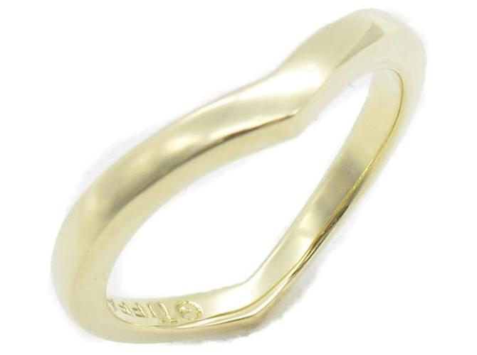 Tiffany & Co 18Alianza de boda curva en oro k Dorado  ref.1311662