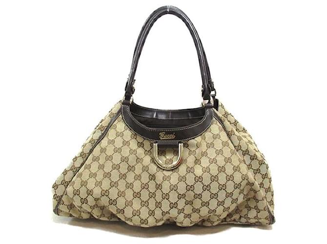 Gucci GG Canvas Abbey D-Ring Tote Bag Brown Cloth  ref.1311729
