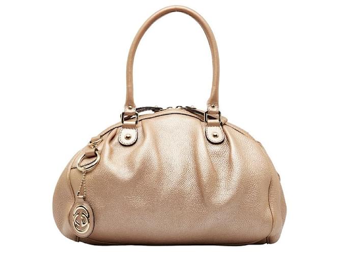 Gucci Leather Sukey Tote Bag Brown Pony-style calfskin  ref.1311791