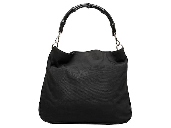 Gucci Bamboo Tote Bag Black Cloth  ref.1311792