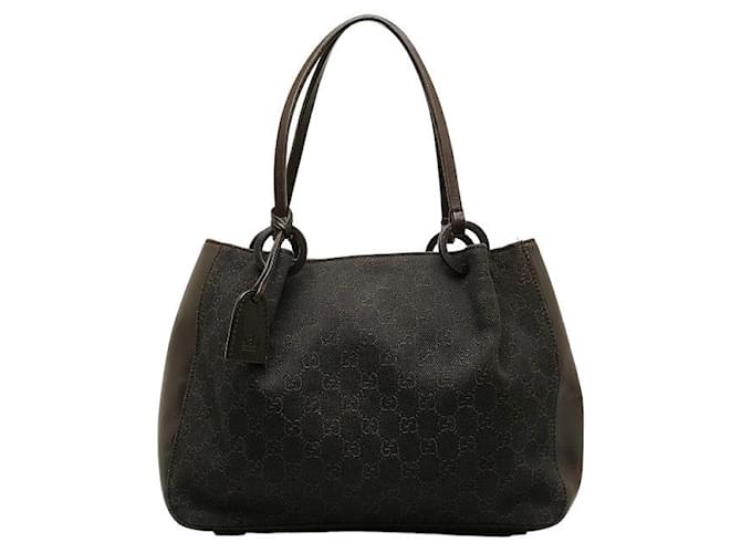 Gucci GG Canvas Shoulder Bag Brown Cloth  ref.1311796
