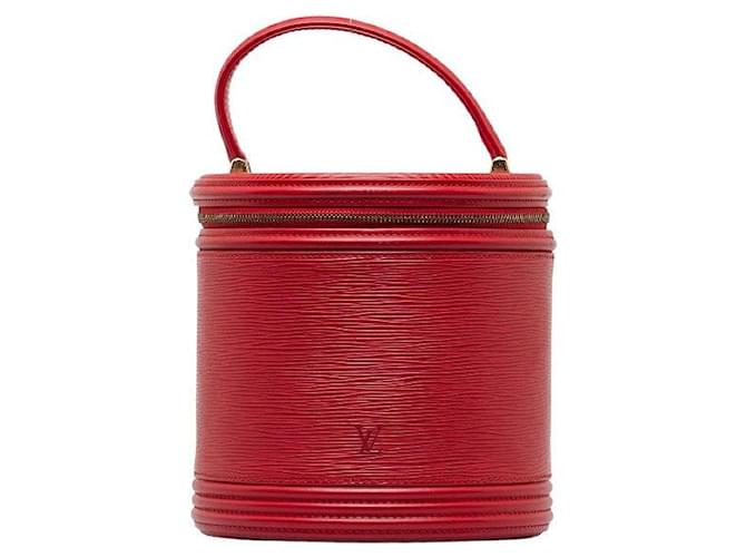 Louis Vuitton Trousse de toilette Epi Cannes Veau façon poulain Rouge  ref.1311879