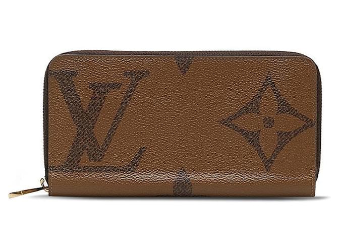 Louis Vuitton Monogram Giant Reverse Zippy Wallet Brown  ref.1311918