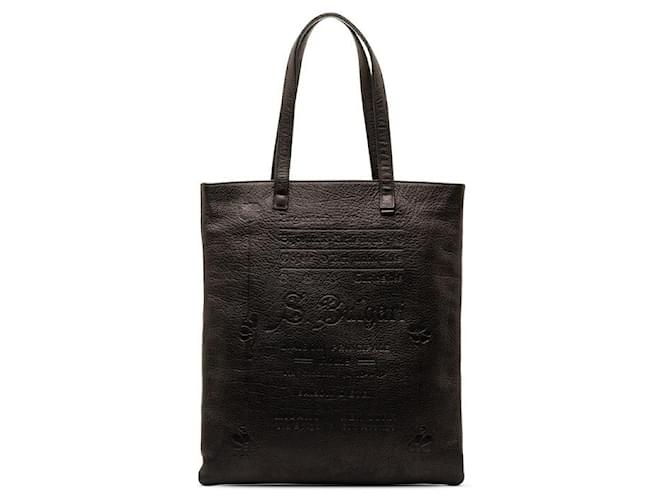 Bulgari Leather Elettra-Collezione Tote Bag Black Pony-style calfskin  ref.1311950