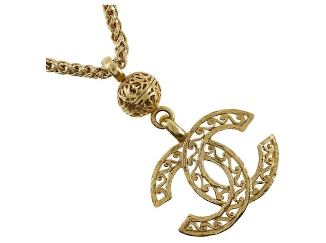 Chanel CC Vintage Chain Necklace Golden  ref.1311960