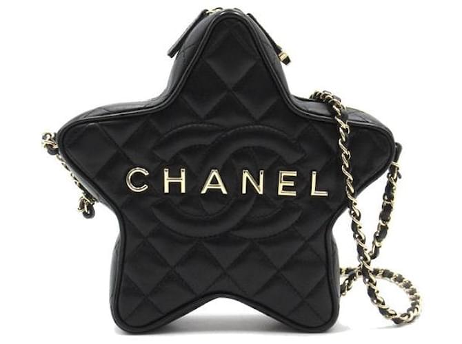 Chanel Cruise 2024 Matelasse Star Crossbody Bag Black Lambskin  ref.1311985
