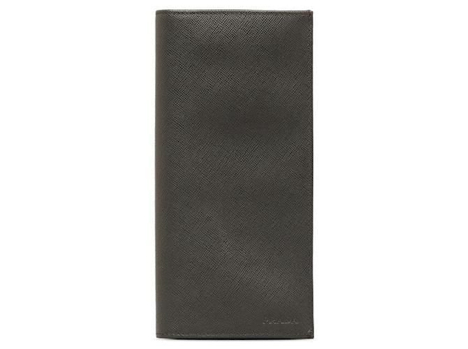 Chanel Portefeuille à deux volets en cuir Veau façon poulain Noir  ref.1312016