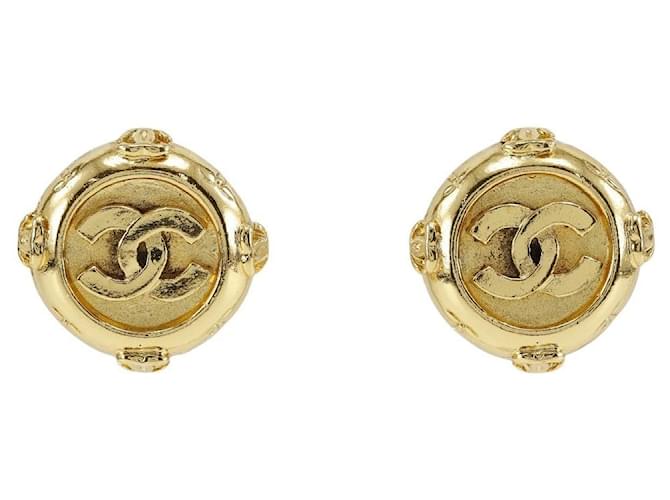 Chanel CC Clip On Earrings Golden  ref.1312030