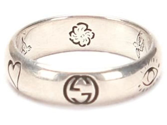 Gucci Silver Blind for Love ring Silvery  ref.1312068