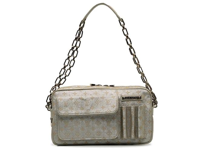 Louis Vuitton Monogram Shine Mckenna Bag Grey Cloth  ref.1312134