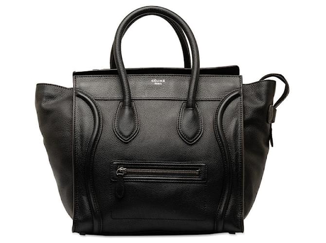 Céline Large Leather Luggage Tote Bag Black Pony-style calfskin  ref.1312160