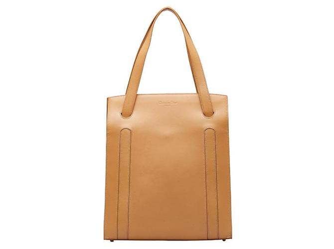 Dior Leather Tote Bag Beige Pony-style calfskin  ref.1312320