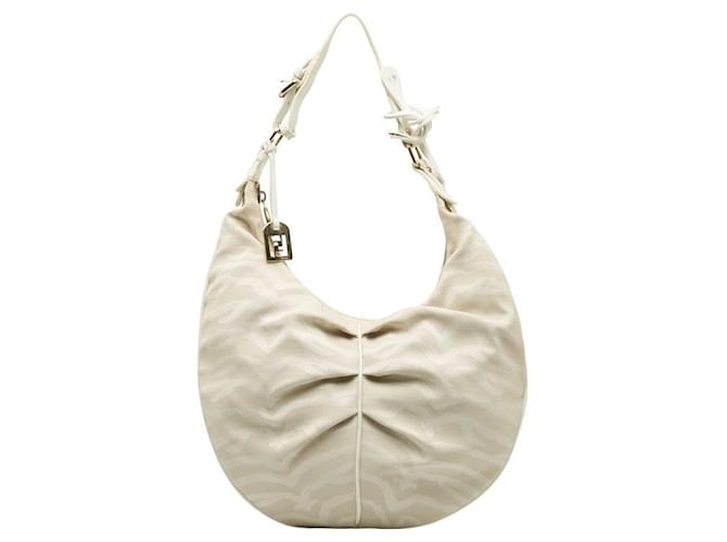 Fendi Canvas Shoulder Bag White Cloth  ref.1312331