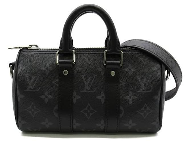 Louis Vuitton Monogram Eclipse Keepall Bandouliere XS Black  ref.1312357