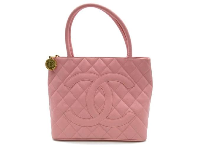 Chanel CC Caviar Tote Bag Pink  ref.1312416