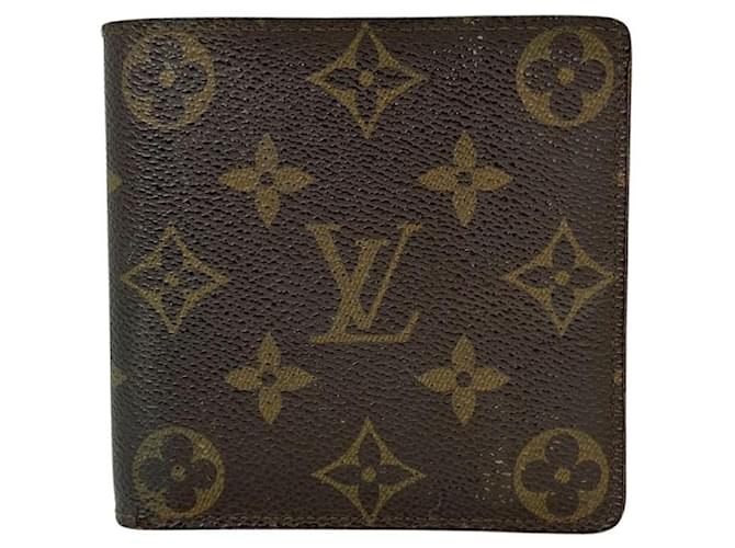 Louis Vuitton Portafoglio Marco Portefeuille con monogramma Marrone  ref.1312418