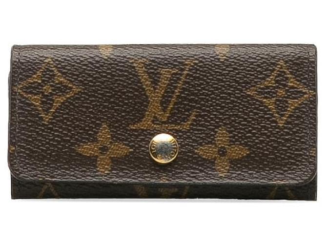 Louis Vuitton Multículas de monograma 4 Titular de la clave Castaño  ref.1312421
