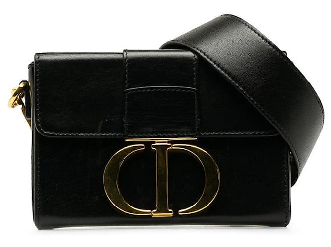 Dior MONTAIGNE BOX BAG  30 Black Pony-style calfskin  ref.1312438